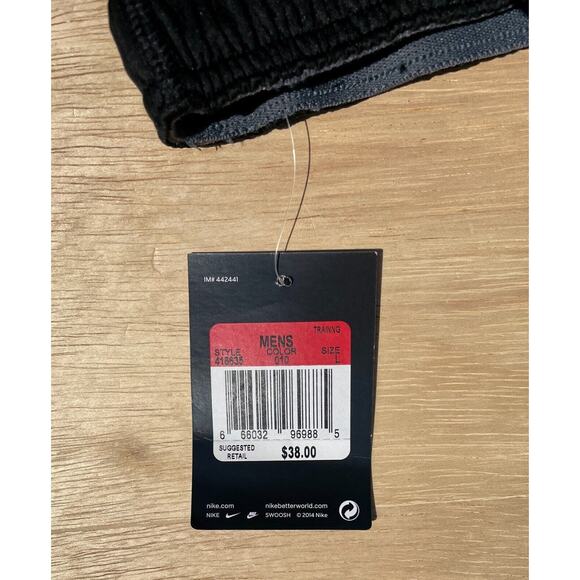 NIKE Short Dri-Fit Training Athletic Gym Lightweight Running Men's Black SIZE L - Picture 2 of 6